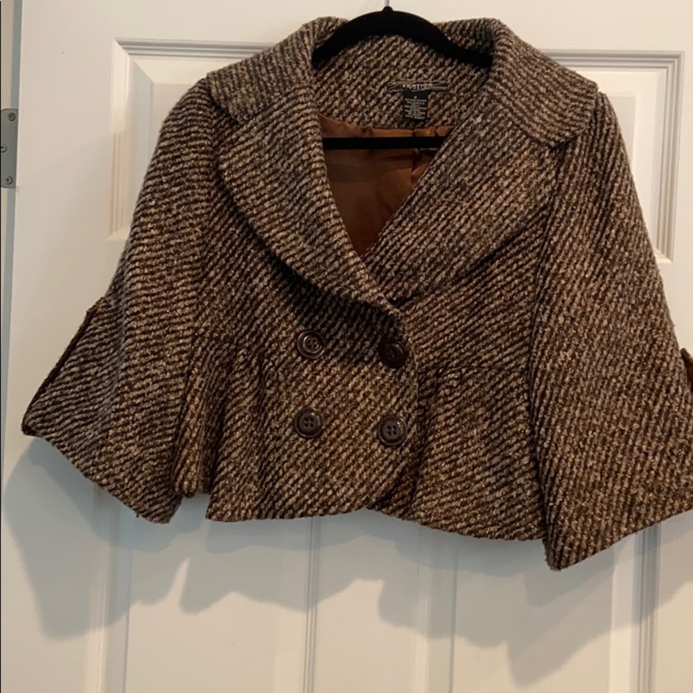 Vertigo- Cropped tweed  jacket, medium